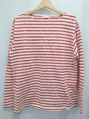 ◇ Θ FORK&SPOON フォーク＆スプーン ボーダー柄 コットン100% 長袖 ロンＴ カットソー サイズ4 レッド系 レディース E  【1410230008049】