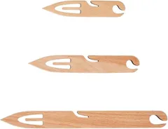 BENECREAT 3個セット 織り機キット おりシャトル 木製編み物機シャトル タティング用品 編織梭子 DIY クラフト 織りアクセサリー