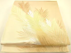 平和屋着物◎六通柄袋帯　若松　金銀糸　正絹　逸品　DAAT8721zy