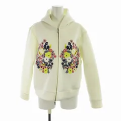 チェスティ Chesty ジップアップパーカー スウェット 花モチーフ フリル 長袖 1 S 白 ホワイト /ROのサムネイル