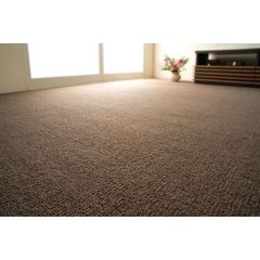 ラグマット 絨毯 江戸間 4.5畳 約261×261cm ダークブラウン 日本製