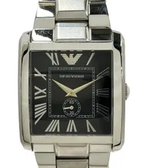 エンポリオ・アルマーニ 腕時計 AR-1642 クオーツ ブラック メンズ Emporio Armani