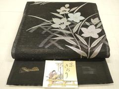 夏物 新品【御仕立上】西陣織絽九寸名古屋帯 朝顔 アサガオ - メルカリ