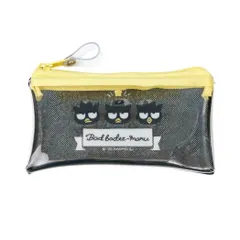 【メール便】バッドばつ丸 クリアポーチ キラキラフラットミニポーチ サンリオ エムプラン 小物入れ キャラクター グッズ 