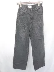 ◇ Θ AZUL BY MOUSSY アズール バイマウジー ワイド ジーンズ デニム パンツ サイズM ブラック系 レディース E  【1507100016157】