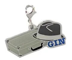 【中古】キーホルダー・マスコット(キャラクター) ジン 「名探偵コナン・ワールド チャームコレクション」 ユニバーサル・スタジオ・ジャパン限定