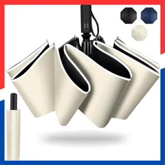 【在庫処分】反射テープ 反射テープ 軽量 紫外線遮断 UVカット 日傘 男女兼用 折り畳み傘 折畳傘 豪雨対応 晴雨兼用】耐風 8本骨 超撥水加工・ 直径104cm【 収納ポーチ付き おりたたみ傘 大きい ワンタッチ自動開閉 折りたたみ傘