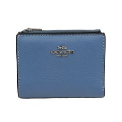 COACH ブルー 水色 二つ折り折り財布 値下げ不可 - メルカリ
