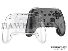 Switch2 Proコントローラー用ケースカバー PC素材 スイッチ2プロコン専用透明プロテクター 衝撃に強い 滑り止め クリスタルクリア
