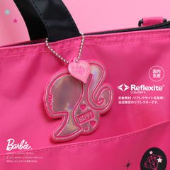 バービー　リフレクターキーホルダー（ボールチェーン付き）　バービーシルエット柄  Barbie Reflector key chain 　芭比 鑰匙圈