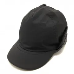 【美品】ルルレモン 耳当て付きキャップ 黒×杢グレー系 内側ニット  M/L  ゴルフウェア lululemon