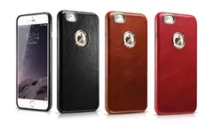 アウトレットICARER iPhone 6 Plus/iPhone 6S Plus 5.5インチ用 本革 Transformers ビンテージ レザー バック カバー ケース　ロゴ出し（ブラック、ブラウン、レッド）3カラー選択