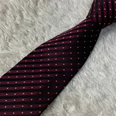 NINA RICCIシルクネクタイ WINE×BLK【MNT021】
