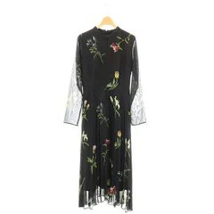 アメリヴィンテージ Ameri VINTAGE 23SS SOFIA PLEATS DRESS ワンピース プリーツ ロング S ブラック /HK ■OS
