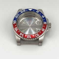 腕時計 ケース セラミックベゼルインサート 青赤 ペプシ GMT 【対応ムーブメント】SEIKO 7S26/7S36/NH35/NH36/4R36 セイコー