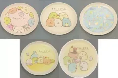 【中古】皿・茶碗 全5種セット オリジナルバンブーファイバープレート 「すみっコぐらし×アサヒ飲料」 対象商品購入特典