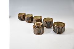 平安 象彦「箸洗 椀 五客」 小吸物椀 箸洗椀 茶道 茶懐石 会席