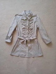 ESPRITMUR ストライプシャツワンピース 9