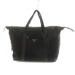 プラダ PRADA 三角プレート ボストンバッグ ハンドバッグ ナイロン 黒 ブラック /AN2 ■OHのサムネイル