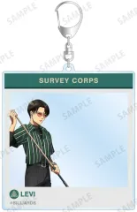 【新品】キーホルダー [新品] リヴァイ レトロ風ファッションver. 描き下ろし SNS風BIGアクリルキーホルダー 「進撃の巨人」