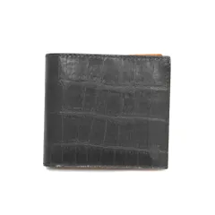 美品　Felisi 452/1 折り財布　ウォレット　クロコ型押し　ブラック 美品 Felisi 452/1 折り財布 ウォレット クロコ型押し ブラック