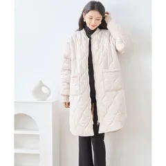 M〜L(ゆったりめ) 中綿 キルティング コート レディース アウター きれいめ オシャレ ポケット付き 冬