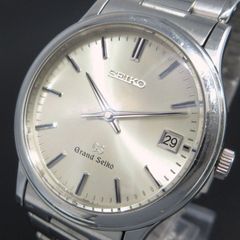 セイコー SEIKO グランドセイコー デイト メンズ ウォッチ 腕時計 シルバー文字盤 8J56-7000 管理11545