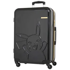 【 新品 未開封 】   ポケモン ポケモン ピカチュウ キャリーケース ブラック [TSAロック搭載] PK086460BK 未使用 送料無料