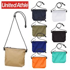 【新品】ユナイテッドアスレ 1420-01 ライトナイロン リップストップ サコッシュ ポシェット オリジナル 無地  United Athle アウトドア レジャー  旅行 軽量 フェス