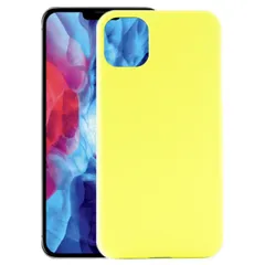 iPhone12 Pro Max ケース アイフォン12プロマックス  耐衝撃 シンプル さらさら ハード ケース 【Color】 イエロー