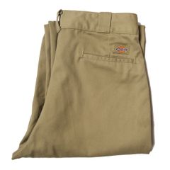 90's USA製 ディッキーズ Dickies 874 ワークパンツ (34×32) カーキ タロン TALON 90年代 アメリカ製 旧タグ オールド アメリカ古着 USED ビンテージ ヴィンテージ