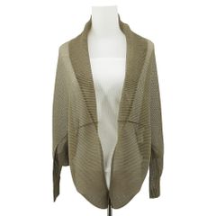 ISSEY MIYAKE イッセイミヤケ プリーツプリーズ カーキ 無地 カーディガン