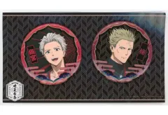 【中古】バッジ・ビンズ B.梅宮一＆柊登馬 缶バッジ2個セット 「WIND BREAKER -晩夏食祭-×animatecafe」