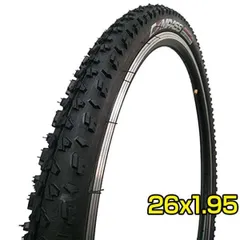 マウンテンバイク タイヤ 26インチ 26x1.95 HE  52-559 W2001 コンパス COMPASS ブロックタイヤ