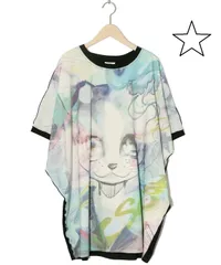 ☆ScoLar スカラー　152678：BIGネコ柄メロウステッチチュニックのサムネイル