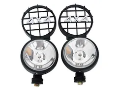 【在庫処分】ハロゲン 四駆車 2個セット 4WD 55W H3 クリア 12V ドライビングライト HT-27CL フォグライト 【WNJAPAN】４×４