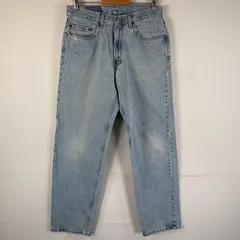 古着 90's/90年代 リーバイス Levi's デニムパンツ 550 ブルーデニム ジーンズ ジーパン テーパード  紙タグ w32 L30 アイスブルー メンズ