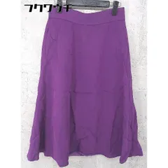 ◇ JOURNAL STANDARD L'ESSAGE ジャーナルスタンダード レサージュ 膝下丈 フレア スカート サイズ38 パープル レディース 【中古】 【1002802141065】