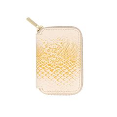 ☆ YELLOW ☆ mu NISHIKI ミニ財布 ミニ財布 ラウンドファスナー コンパクト財布 二つ折り財布 2つ折り財布 ブランド mu ラウンドジップ ファスナー 本革 レザー 牛革 レディース メンズ 女性 男性 シンプル パイソン柄 型押し