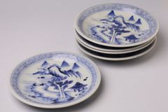 539 染付 鯉 滝登り 古伊万里 伊万里焼 骨董 アンティーク 尺皿