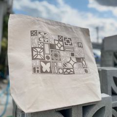 【花ブロック本舗】花ブロック オリジナルトートバッグＬ 正規品　沖縄