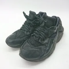 ◇ ナイキ 634835-012 WMNS AIR HUARACHE RUN ストリート スニーカーシューズ サイズ24.5 ブラック系 レディース、メンズ E  【1506230024841】