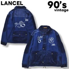 90s LANCEL（ランセル）ヴィンテージ 刺繍 デニムジャケット 