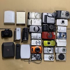 【完全ジャンク　部取り用】デジカメ／富士フイルムなどパーツ 　部品取り 研究 修理用　 まとめ売り28点