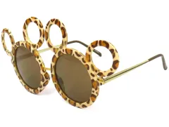 【中古】アクセサリー(非金属) ミッキーシェイプ(レオパード柄) サングラス 「ディズニー」 東京ディズニーリゾート限定