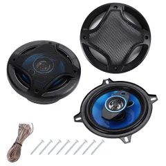 PEAPLA イーサネット カースピーカー 3WAY MAX 400W セパレート コアキシャル 2個 1組 セット 車載 ハイパワー カー 同軸 クリア 音質 耐久性 スピーカー オーディオ ユニット システム 軽量 持ち運び 簡単 車用 [400W]