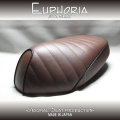 □【JOG SA36J　JOG ZR SA39J　ジョグ】カスタムシート　茶/黒　タックロール《Euphoria》張替え済!!□MK59856