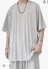 Tシャツ　メンズ　ビッグT 柔らかな肌触り　グレー