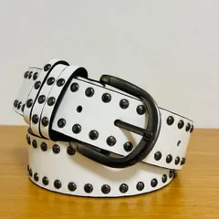 スタッズベルト y2k SK8 白 平成 ベルト スケーター グランジ　ロック