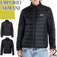 エンポリオ アルマーニ EMPORIO ARMANI EA7 ダウン ダウンジャケット ライトダウン メンズ 2025年秋冬新作 アウター インナーダウン 軽量 黒 CORE IDENTITY PACKABLE DOWN JACKET 8NPB23 PNGPZ